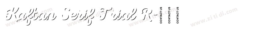 Kaftan Serif Trial R字体转换
